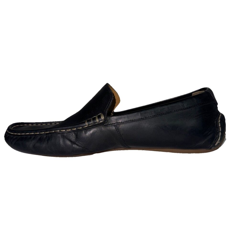 Cole Haan Somerset Shoes Men's 10 W Blue Leather Moc Driving Loafers Venetian